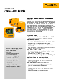 Thumbnail of document Laser Leve L Data Sheet 4529